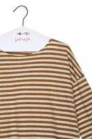 Mocha Brown and Ivory Striped T-Shirt  image