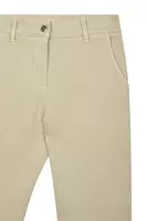 Beige Jeans with Embroidered Cuffs  image