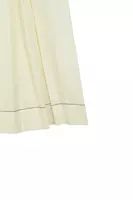 Pale Taupe and White Contrast Handkerchief Skirt  image