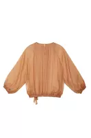 Antique Rose Silk Chiffon Blouse  image