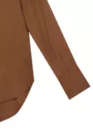 Mocha Brown Voile Shirt  image