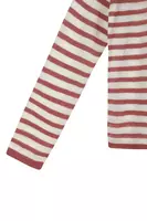 Berry Pink And White Striped Jumper  image