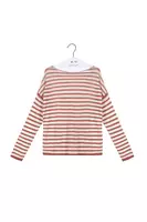 Berry Pink And White Striped Jumper  image