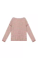 Berry Pink And White Striped Jumper  image