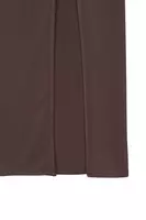 Chocolate Brown Long Pencil Skirt  image