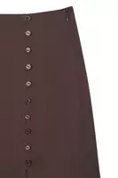 Chocolate Brown Long Pencil Skirt  image