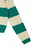 Emerald Green Bold Striped Sweater  image