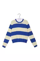 Royal Blue Bold Striped Sweater  image