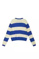 Royal Blue Bold Striped Sweater  image