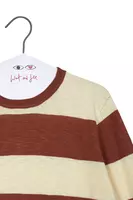 Mocha Brown Bold Striped Sweater  image