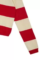 Lipstick Red Bold Striped Sweater  image