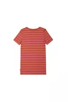 Hot Pink and Burnt Orange Striped T-Shirt  image