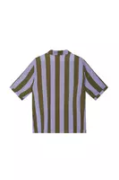 Lilac and Mocha Brown Striped Shirt  image