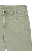 Dusty Sage Green Bootleg Jeans  image