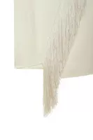 Chalk Fringed Wrap Skirt  image