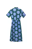 Periwinkle and Bottle Green Shirtdress image