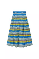 Seafront Scene Printed Skirt  image