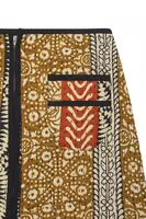 Earth Tone Quilted Mini Skirt  image