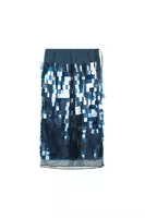 Deep Teal Rectangular Sequin Skirt  image