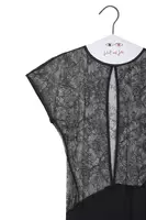 Black Floral Lace Dress  image