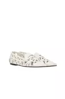 Chalk Geometric Cut Out Loafers image