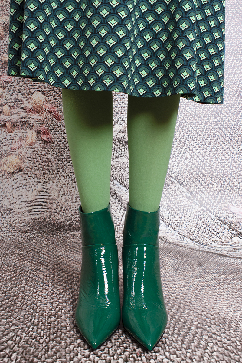 emerald green ankle boots