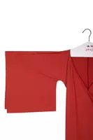 Abito Incrociato in Jersey color Mattone con Maniche a Kimono image
