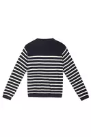 Navy Blue Striped Sweater  image