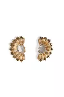Sparkly Golden Wave Earrings  image