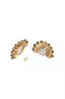 Sparkly Golden Wave Earrings  image