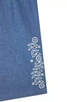 Tuta in Denim Ricamata con Animali image