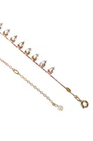 Collana Girocollo con Gocce Scintillanti color Champagne image