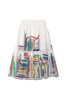 Rainbow Library Embroidered Skirt  image