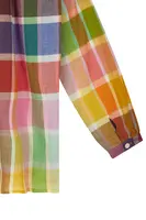 Rainbow Check Oversized Blouse  image
