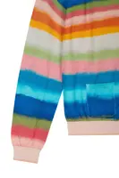 Cardigan con Stampa a Righe Arcobaleno image