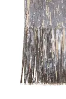 Gonna in Paillettes Argentate con Frange image