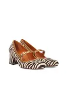Mary Janes in Cavallino con Stampa Zebrata image