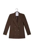 Blazer Sartoriale Gessato Marrone Cioccolato image