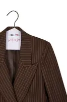 Blazer Sartoriale Gessato Marrone Cioccolato image