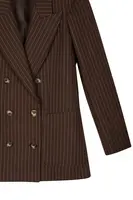 Blazer Sartoriale Gessato Marrone Cioccolato image