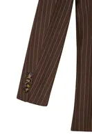 Blazer Sartoriale Gessato Marrone Cioccolato image