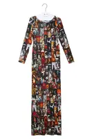 Maxi Abito in Jersey con Stampa Geisha image