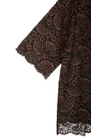 Top a Tunica in Pizzo Marrone Cioccolato image
