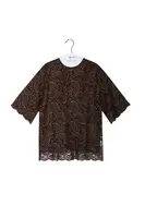 Top a Tunica in Pizzo Marrone Cioccolato image
