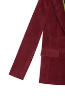 Blazer in Velluto a Coste color Vinaccia image