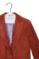 Blazer in Velluto a Coste color Terracotta image