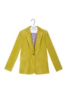 Chartreuse Corduroy Blazer  image